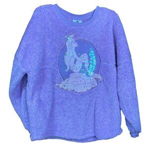 Disney The Little Mermaid Spirit Jersey Sherpa Pullover – Medium – Lavender Arie